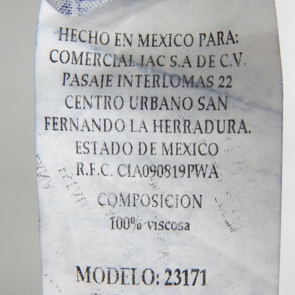 Vertiche Mini Fit and Flare Dress Women's Blue & White Floral Size S - Picture 10 of 10